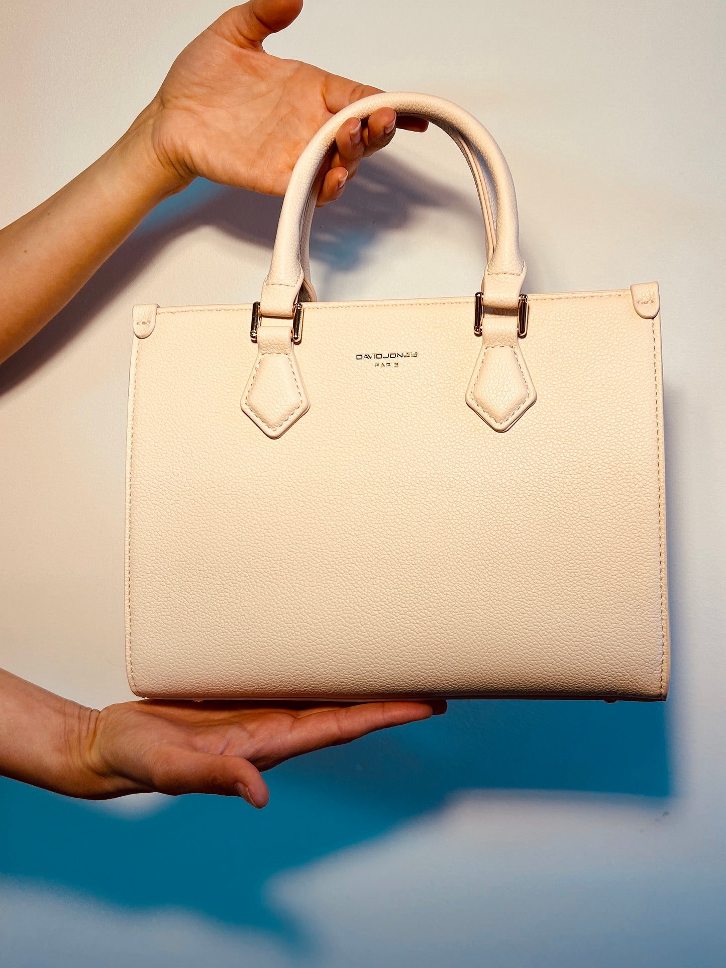 Handbag short handle salmon