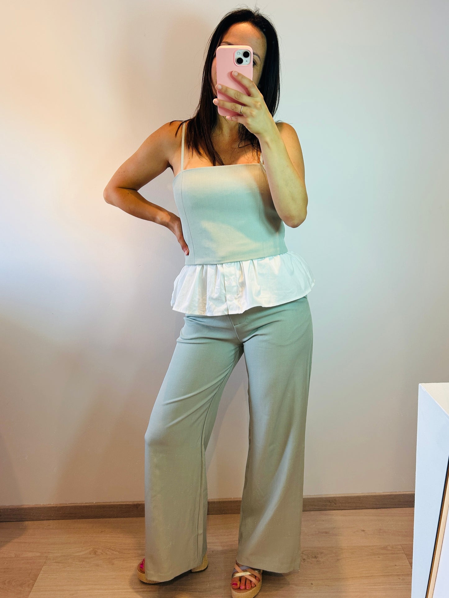 Top mint chemise