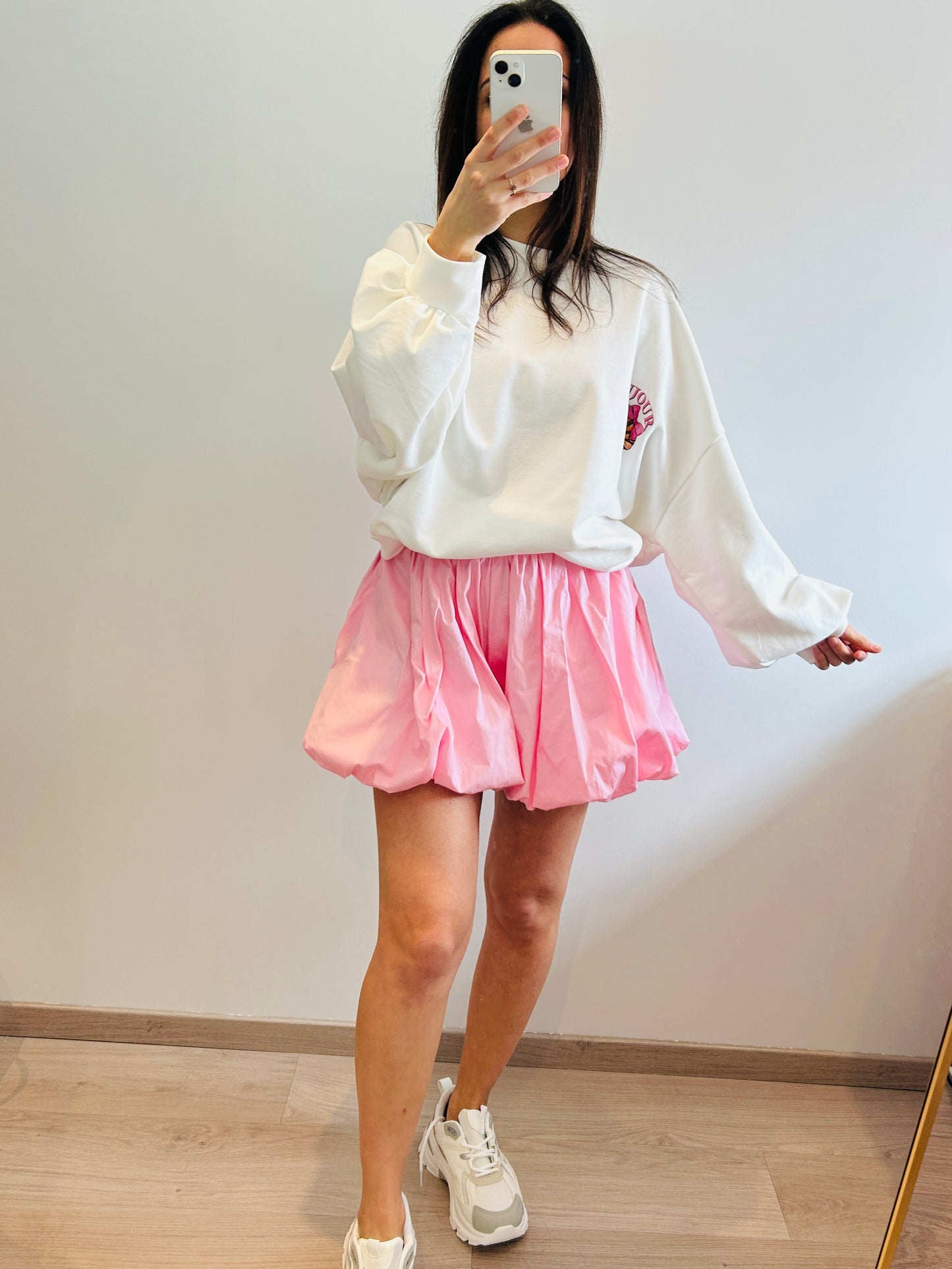 Sweater Bonjour Paris white