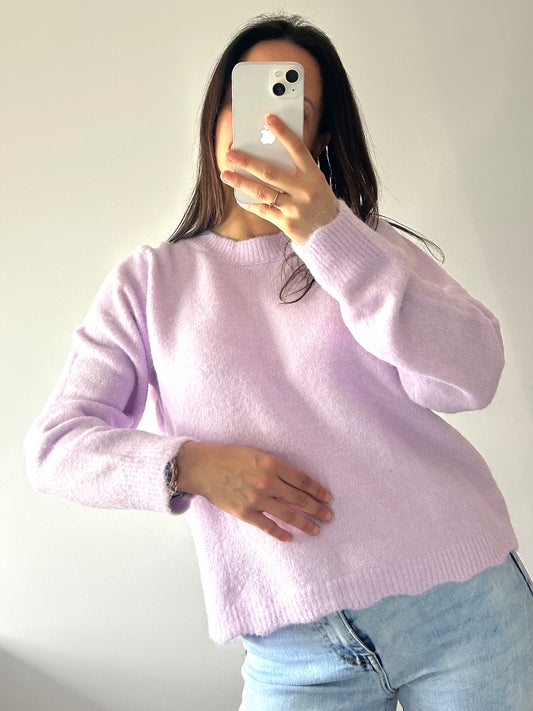 Golden bow sweater