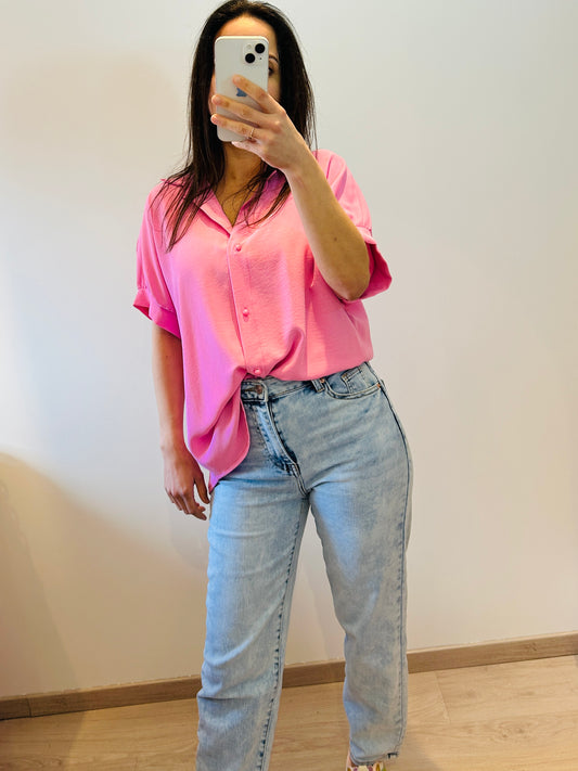 Short sleeved shirt pink
