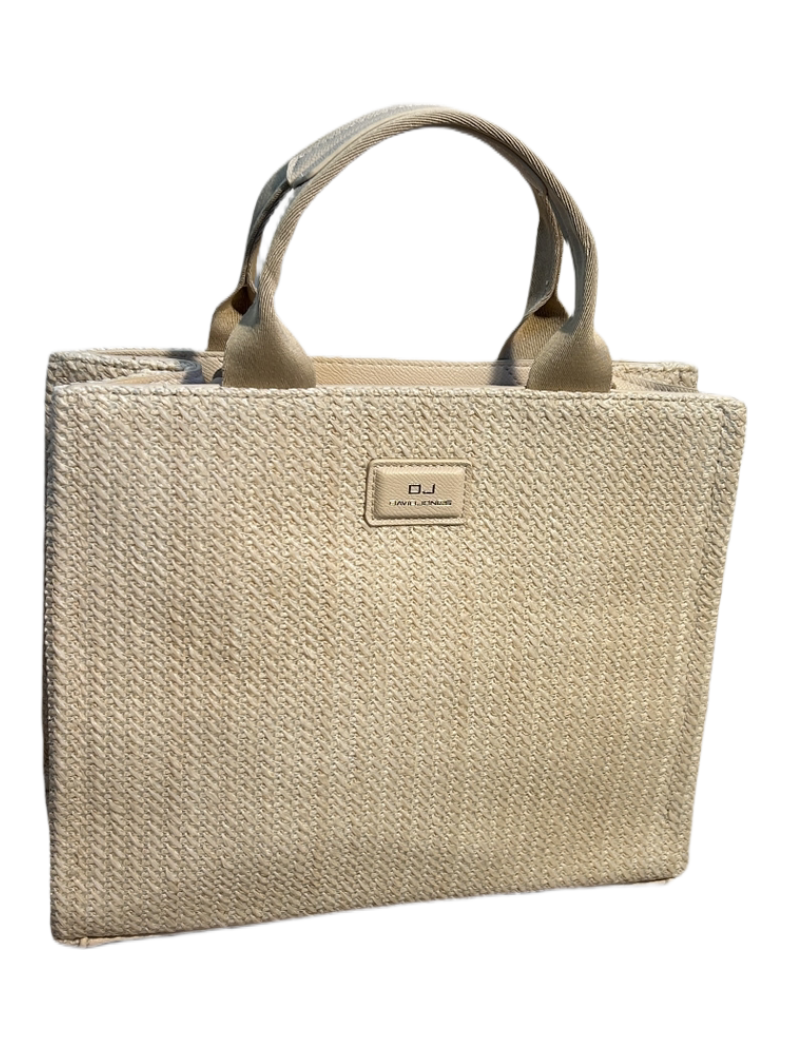 Woven little shopper salmon