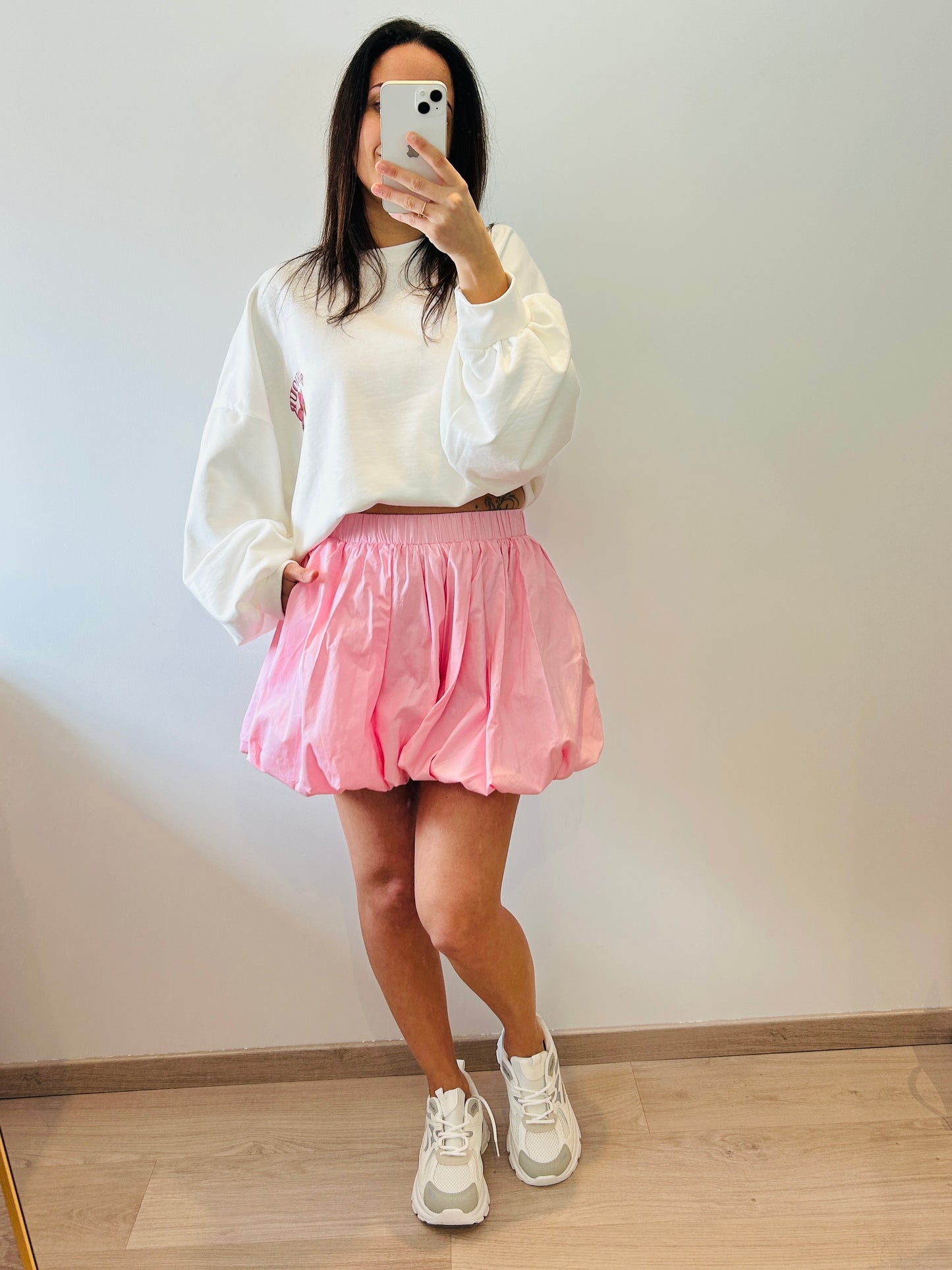 Skirt - short balloon pink