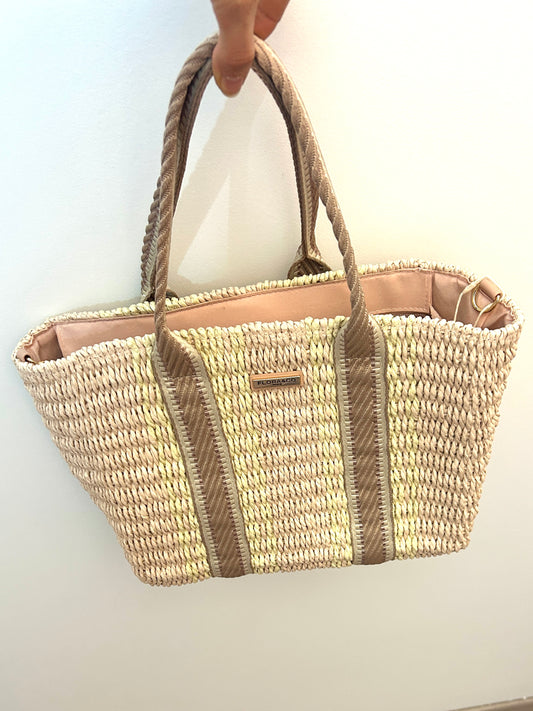 Woven shopper pink