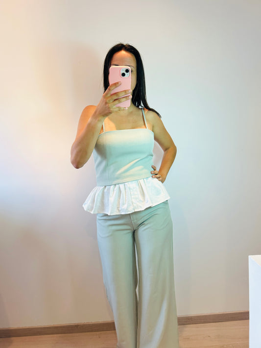 Top mint chemise