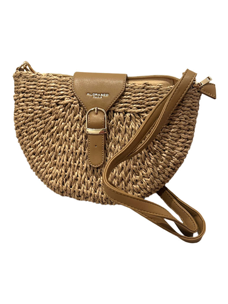Camel woven bag