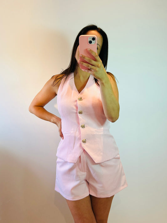 Haltertop pink