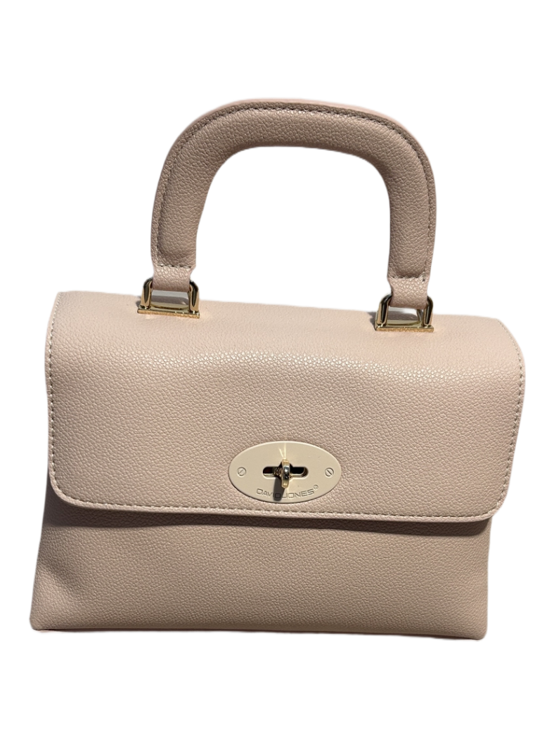 Handbag small short handle dark salmon
